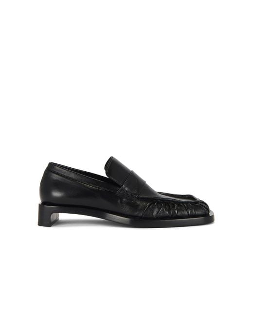 Jil Sander Black Heeled Loafer