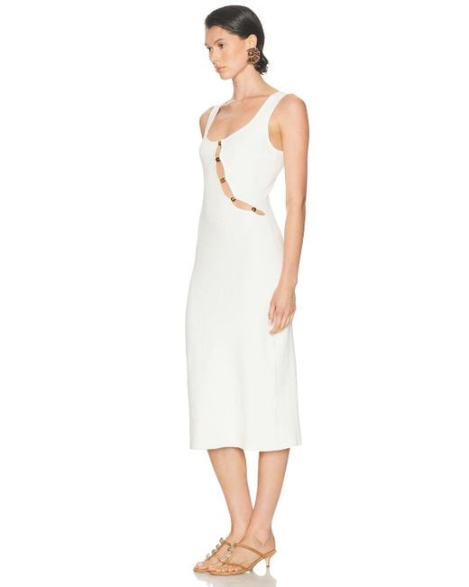 SIR. Chiara Beaded Dress in White | Lyst