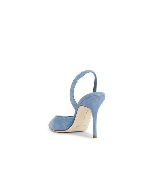 Manolo Blahnik Blue Borelapla 90 Pump