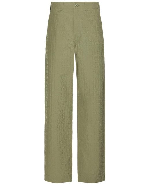 Givenchy Green Monogram 72 Techno Cloque Pants for men