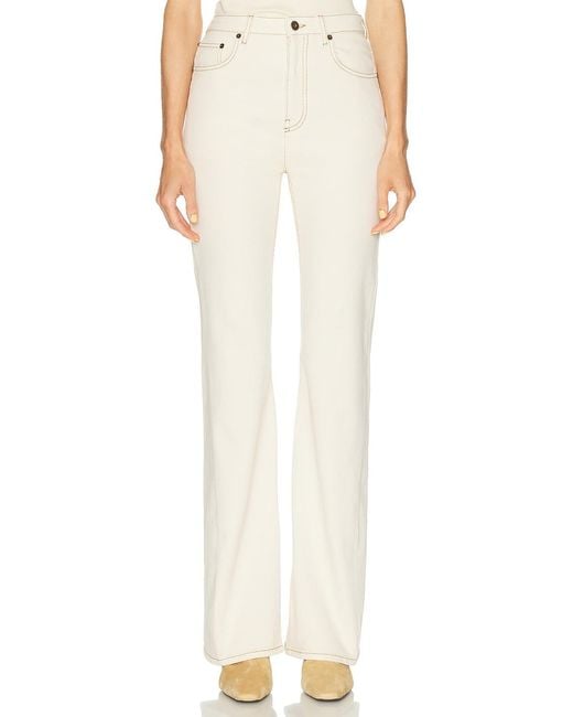 Burberry White Donella Bootcut