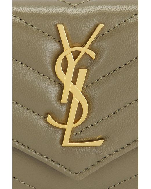 Saint Laurent Green Small Envelope Wallet