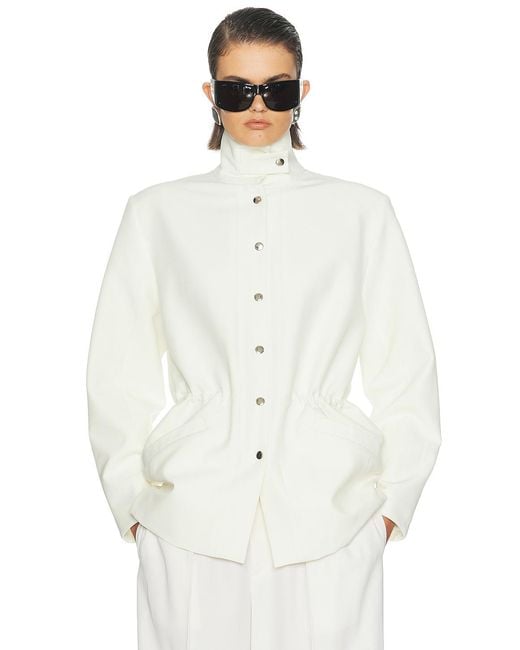 The Sei White Field Jacket