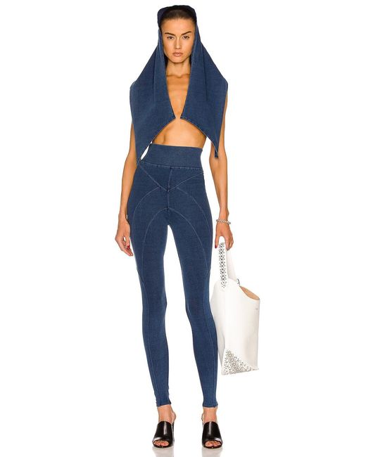 Alaïa Blue Knitted Hood
