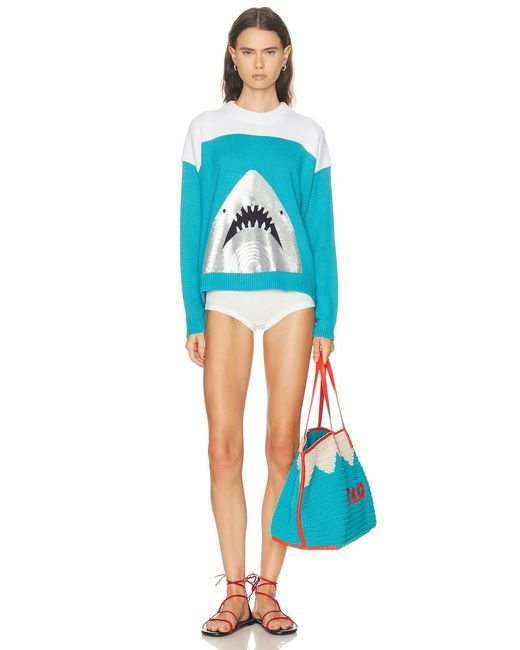 Staud Blue Reya Sweater