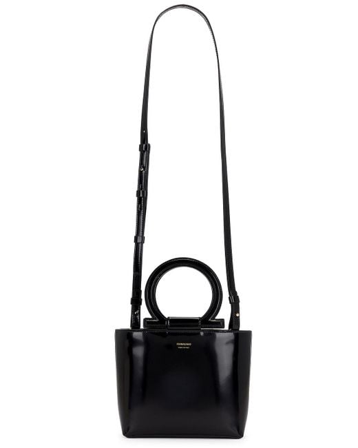 Ferragamo Black Top Handle Bag