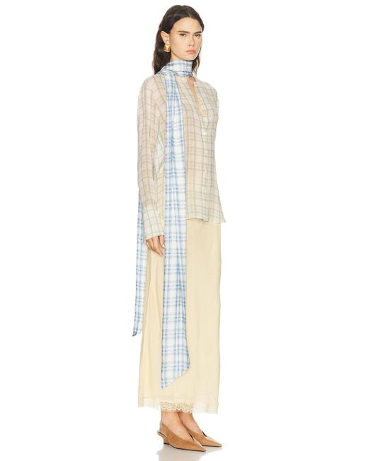 Acne White Serena Top