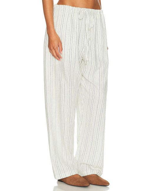 Bode White Electric Light Pajama Pant