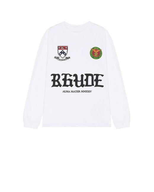 Rhude White Alma Tee for men
