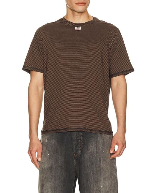 Commission Brown Reversed Tee for men