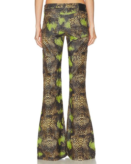 R13 Green Overflow Boy Flare Pant