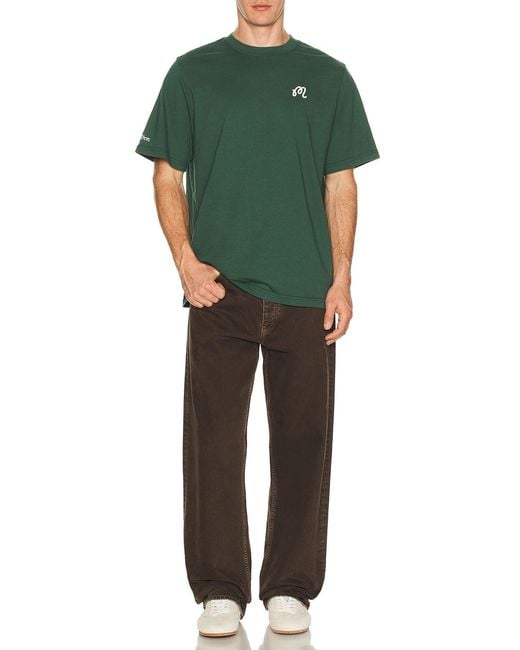 Malbon Men's Green Bermuda Tee