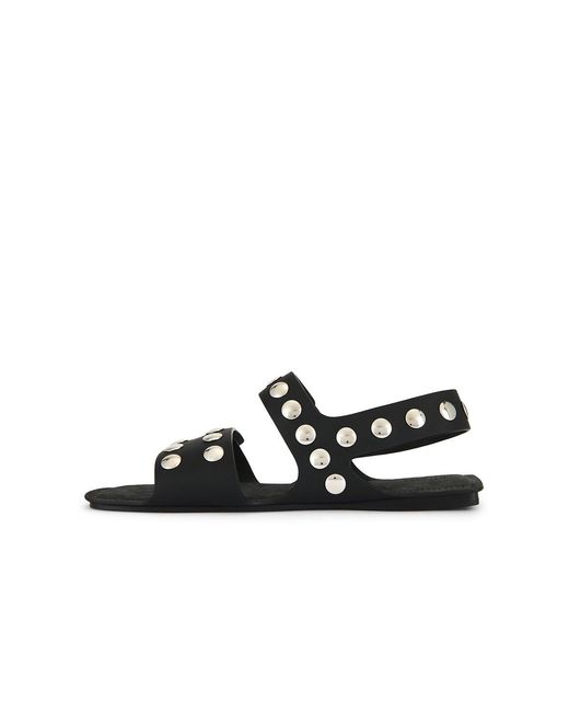 Khaite Black Boden Flat Sandal
