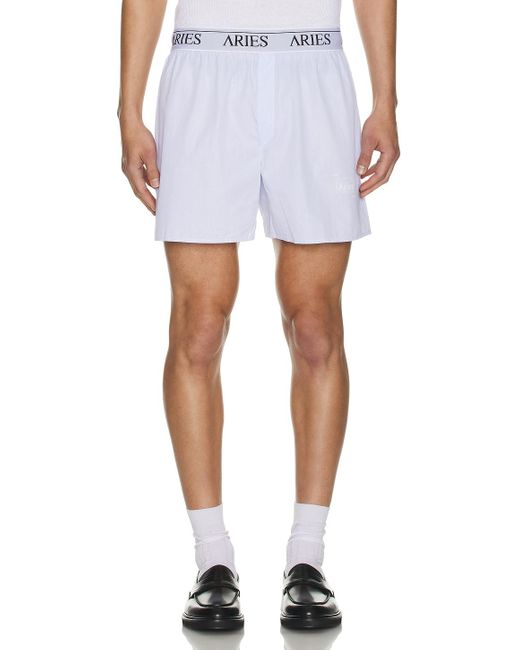 Aries White Temple Boxer Shorts for men