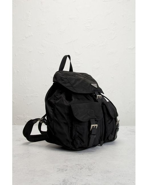 Prada Black Tessuto Backpack