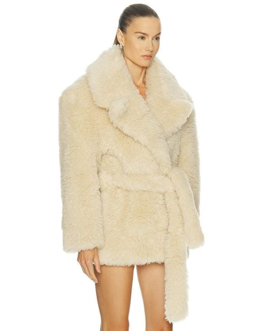 Stella McCartney Natural Short Teddy Jacket