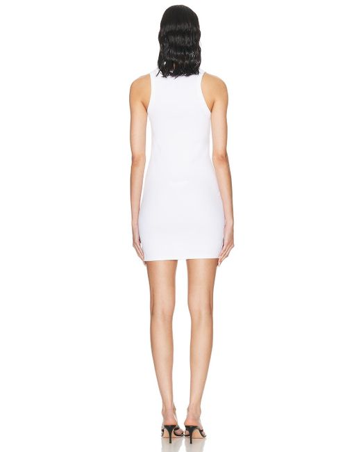 Enza Costa White Slit Mini Dress