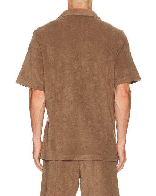 Oas Brown Serif Polo for men