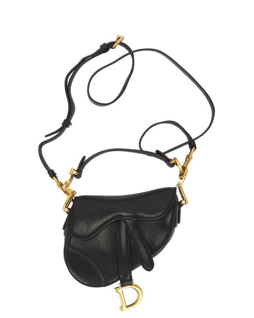 Dior Black Saddle Bag
