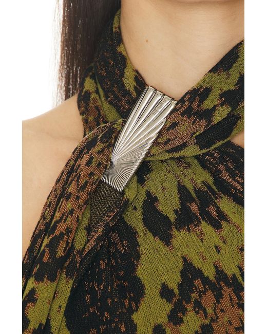 The Attico Multicolor Python Sleeveless Mini Dress