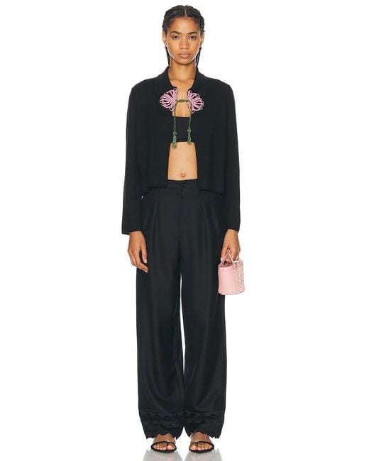 Bode Black Ripple Trouser