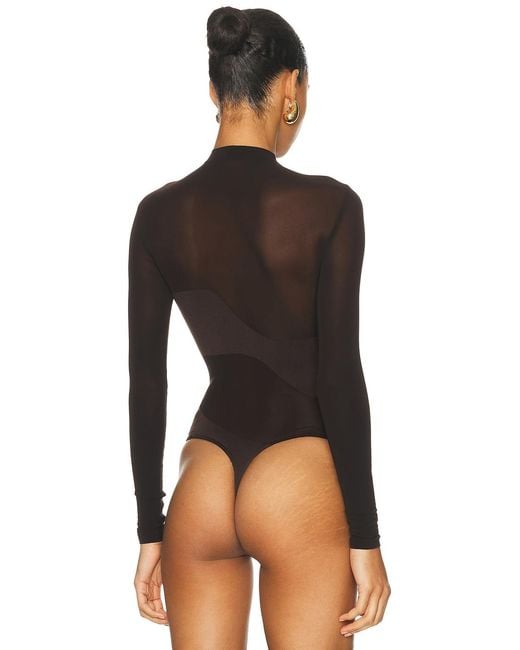 Wolford Brown Shade String Bodysuit