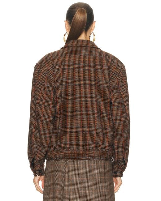 Saint Laurent Brown Bomber Jacket