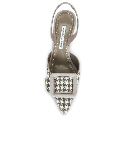 Manolo Blahnik Metallic Mayslibi 70 Pump
