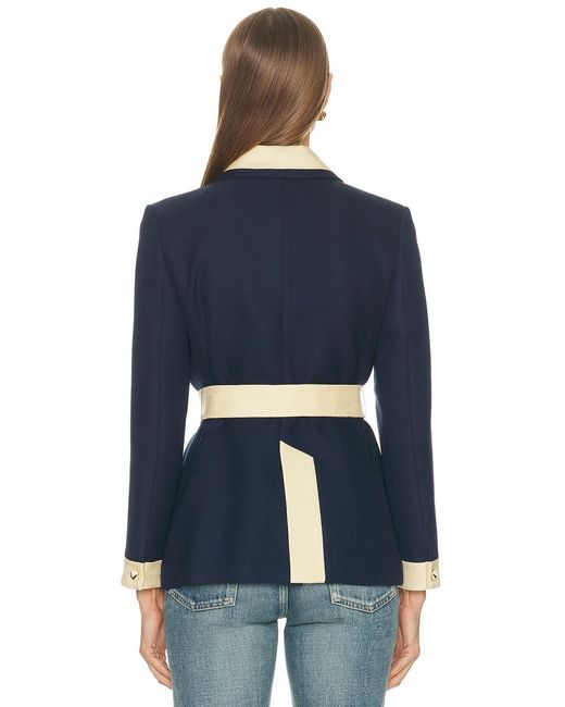 Valentino Blue Caban Jacket