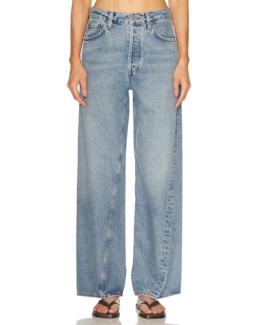 Agolde Blue Twist Low Slung Baggy