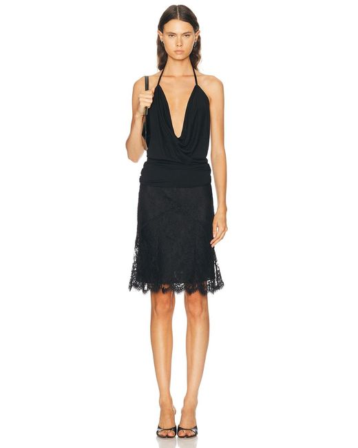 ÉTERNE Black Anja Soft Jersey Top