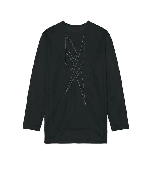 Reebok Black X Kanghyuk Stitched Logo Tee for men