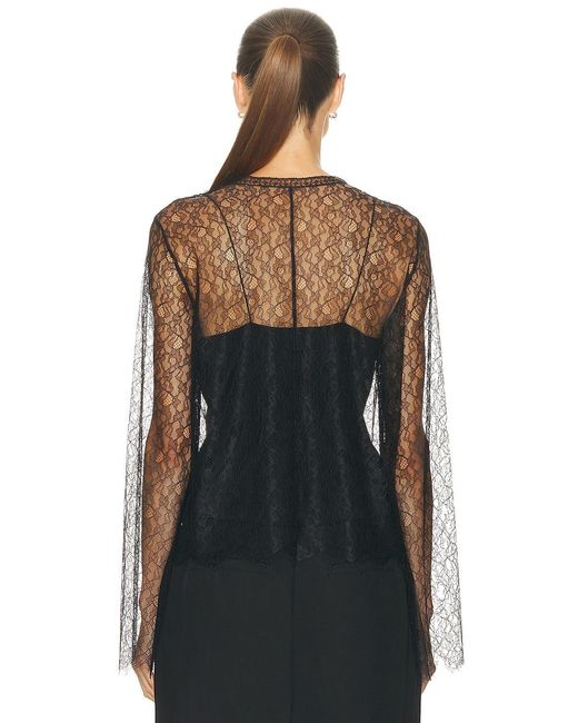 Brandon Maxwell Black Eloise Top