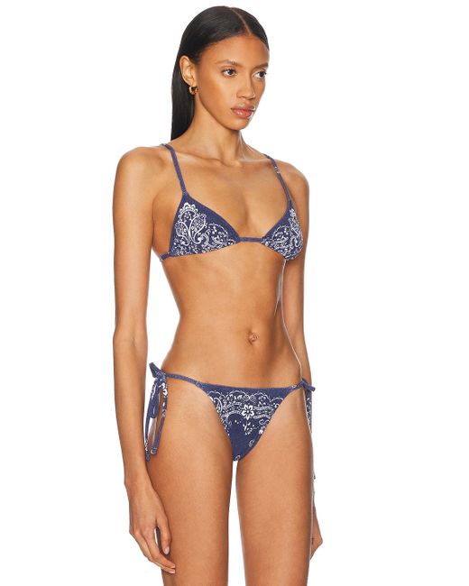 Tropic of C Blue Equator Bikini Top