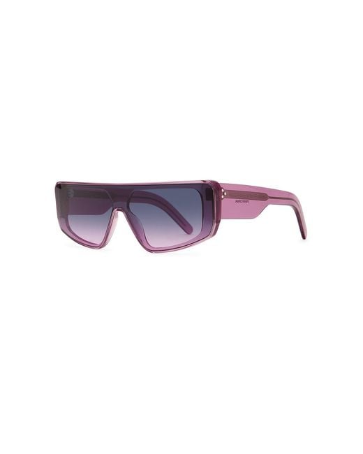 Rick Owens Blue Shield Sunglasses