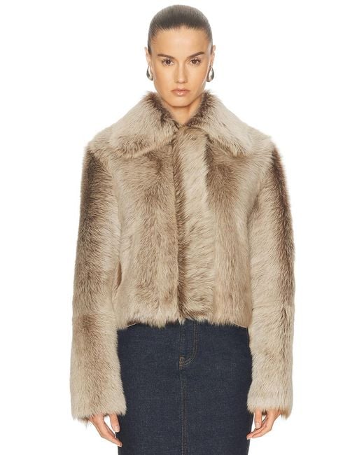Arma Blue Lucie Shearling Jacket