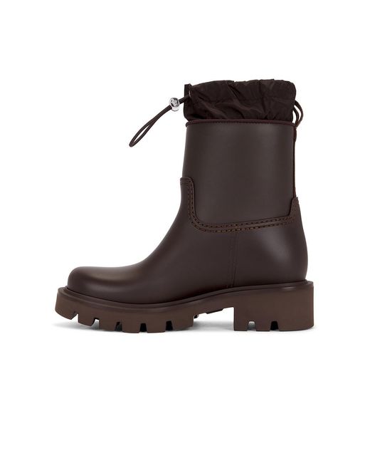 Moncler Brown Kickstream Rainboot