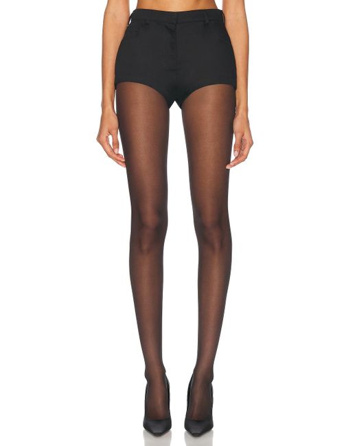 Alexandre Vauthier Black Cotton Tailoring Short