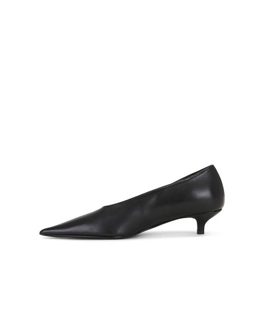 Totême  Black Sharp Nappa Kitten Pumps