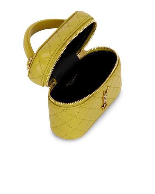 Saint Laurent Metallic Micro Vanity Bag