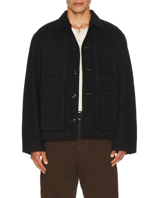 Lemaire Black Boxy Jacket for men