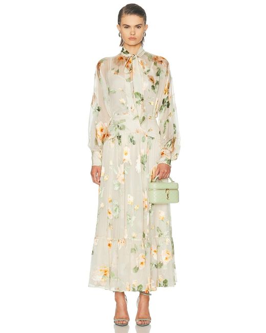 Zimmermann Natural Carousel Burnout Blouse