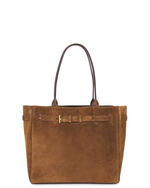Tom Ford Brown Audrey Medium Suede Tote Bag