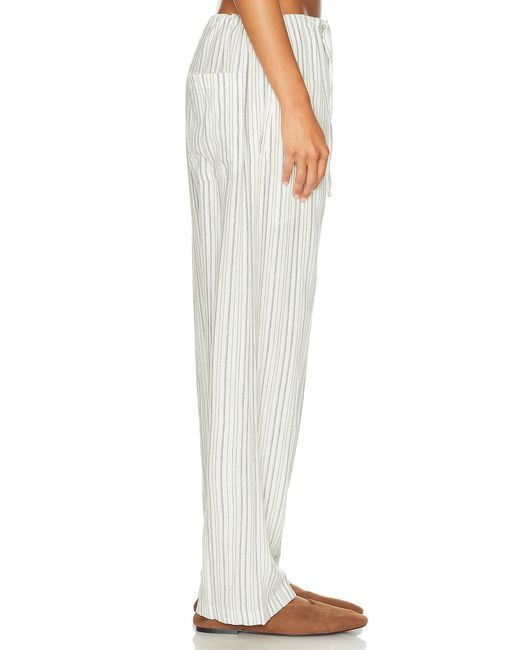 Bode White Electric Light Pajama Pant