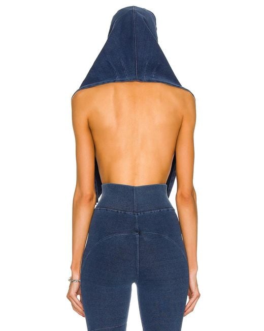 Alaïa Blue Knitted Hood