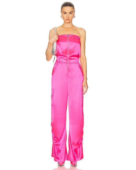 retroféte Pink Estrella Jumpsuit