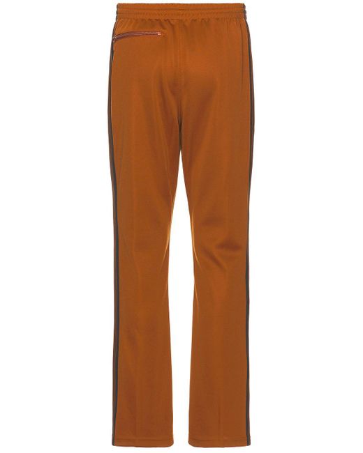 Needles Brown Boot-cut Track Pant Poly Smooth for men