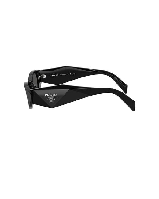 Prada Black Rectangular Sunglasses