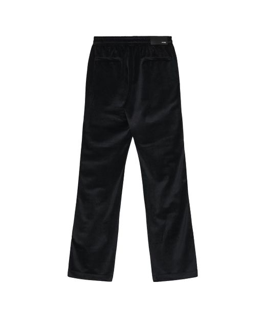 Amiri Black Velvet Flare Track Pant for men