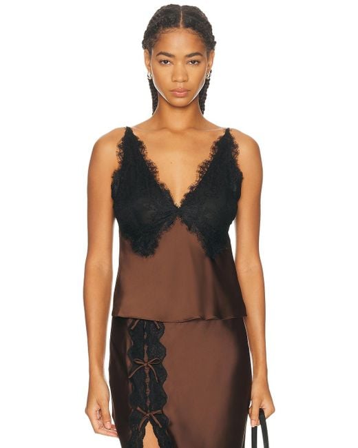 LoveShackFancy Black Elloryn Top